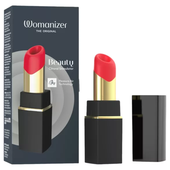 Womanizer Beauty - leppe­stiftformet klitorisstimulator med luftbølger (svart)