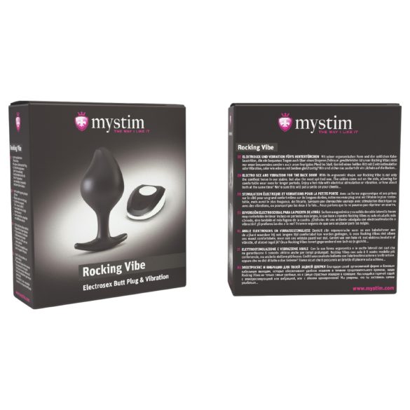 Mystim Rocking Vibe - elektro anale vibrator (svart)