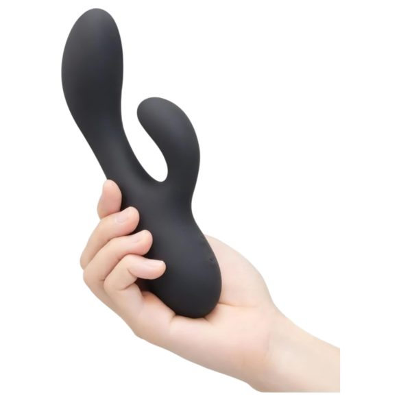 le Wand Soft Rabbit - 2-motors klitorisvibrator med arm (svart)