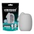 VIBEGGS Naughty Nubs - vibrerende eggmasturbator (hvit)