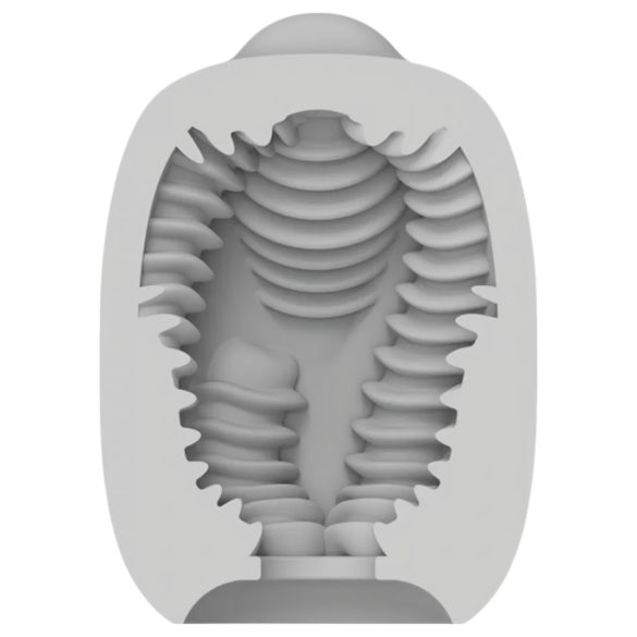 VIBEGGS Twisty Tongues - vibrasjonsegg-masturbator (hvit)