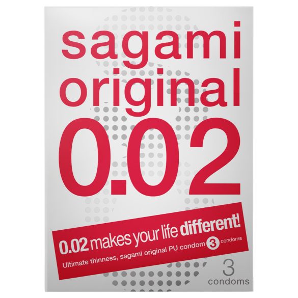 Sagami Original 0,02 - kondom - 55mm (3 stk)