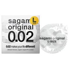 Sagami Original 0,02 L - kondom - 58mm (1 stk)