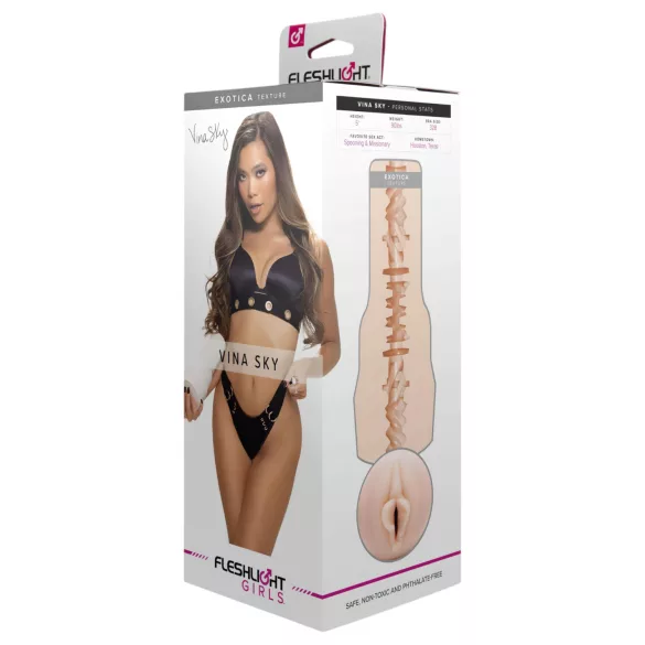 Fleshlight Vina Sky Exotica - realistisk kunstig vagina (naturfarget)