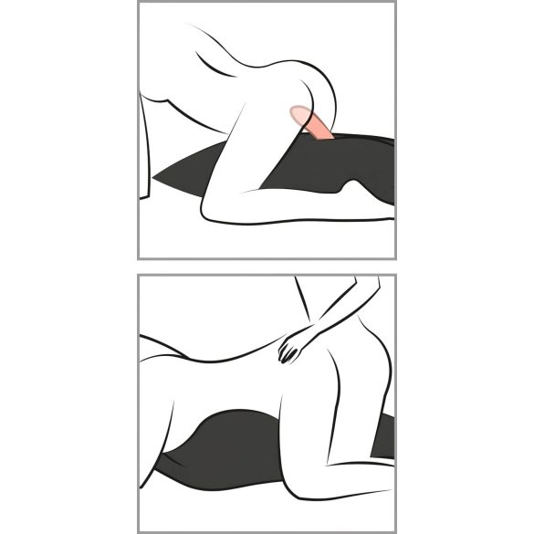 Liberator Humphrey - erotisk pute med lommelykt til dildo (svart)