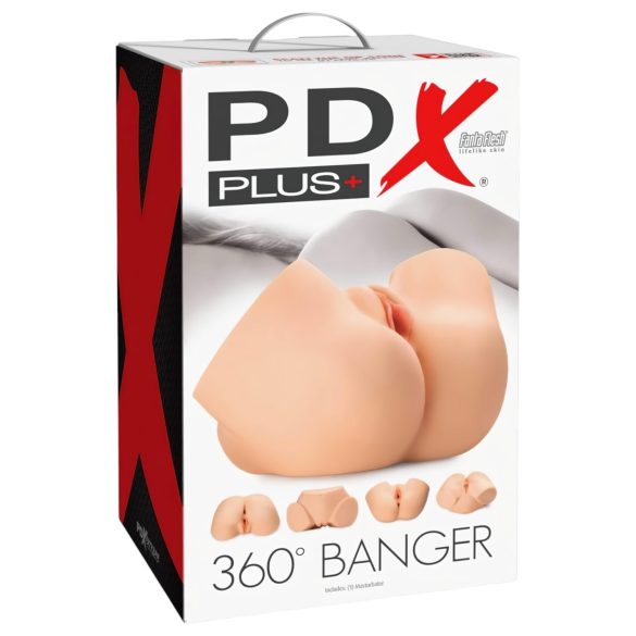 PDX 360 Banger – naturtro torso-masturbator (hudfarge)