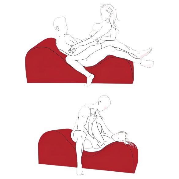 Liberator Esse Lounger - justerbar sexsofa (svart)