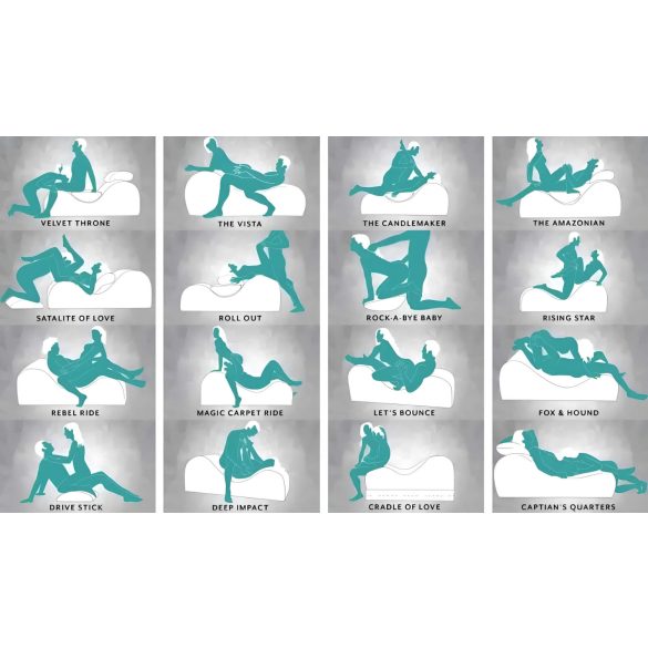 Liberator Esse Lounger - justerbar sexsofa (svart)