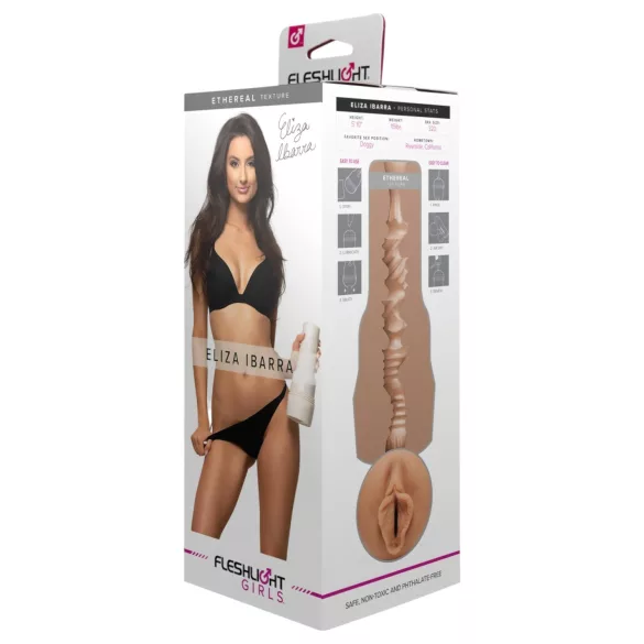 Fleshlight Eliza Ibarra Ethereal - realistisk kunstig vagina (naturell)