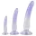 Krystallklar - analtrener dildosett - 3 deler (gjennomsiktig-blå)