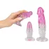 Crystal Clear Analtrener - 3 stk (gjennomsiktig-rosa)