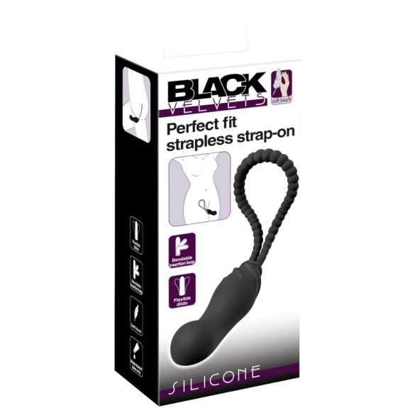 Perfekt Passform Black Velvet - stropp på dildo (svart)