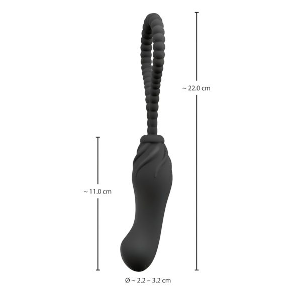 Perfekt Passform Black Velvet - stropp på dildo (svart)