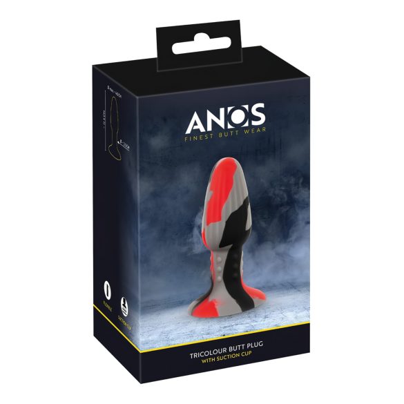 ANOS - silikon analplugg (fargerik)