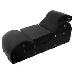   Liberator Black Label Esse - justerbar 3-delt sexsofa (svart)