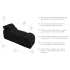 Liberator Black Label Esse - justerbar 3‑delt tantra‑stol (svart)