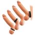 You2Toys 4in1 - penis- og testikkelring sett (natur-svart)