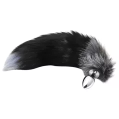 Alive Anal Pleasure - middels analplugg med revehale (sølv)