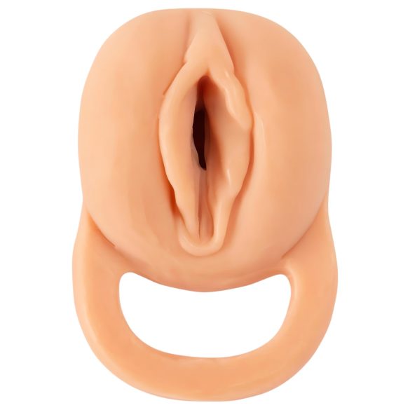 Naturhud - 2-i-1 vagina og penistrekker - 23cm (natur)