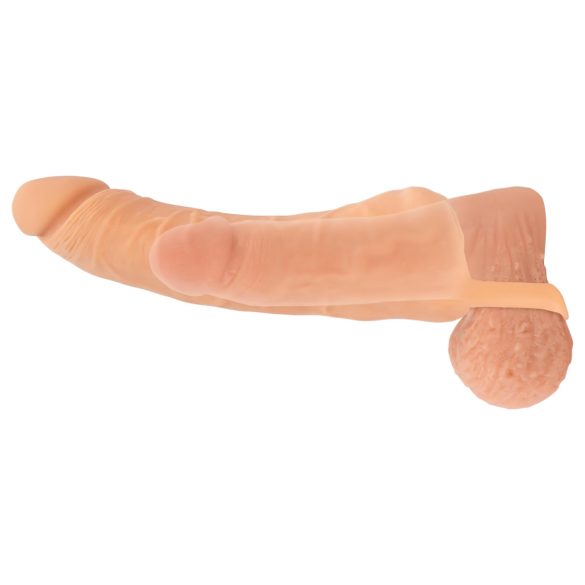 Naturhud - 2-i-1 vagina og penistrekker - 23cm (natur)