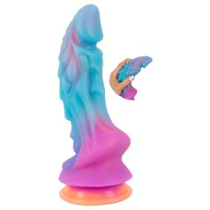 Beasty Cocks - utenomjordisk silikon dildo (blå-oransje) Beasty Cocks - utenomjordisk silikon dildo (blå-oransje)