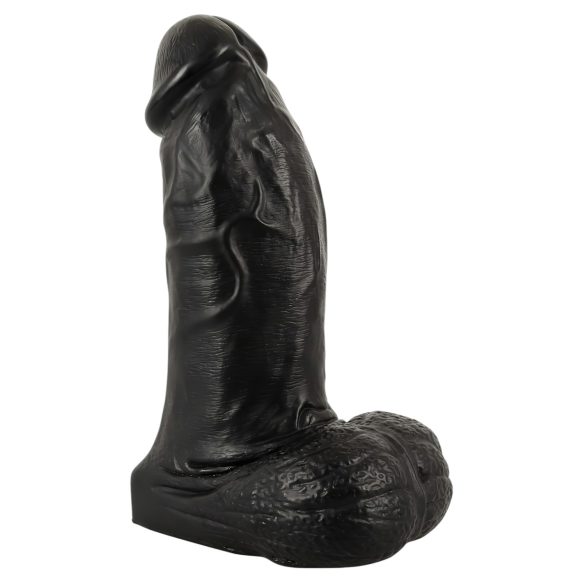 Realistixxx Real Giant - realistisk dildo med testikler - 22 cm (svart)