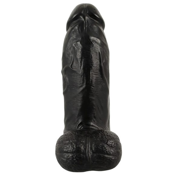 Realistixxx Real Giant - realistisk dildo med testikler - 22 cm (svart)