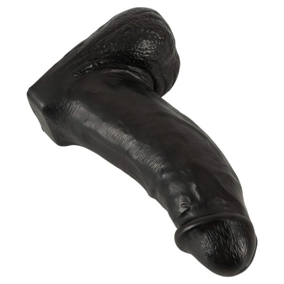 Realistixxx Real Giant - realistisk dildo med testikler - 22 cm (svart)