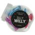 Silly Willy - sugekopp-silikondildo - 12 stk (fargerik)