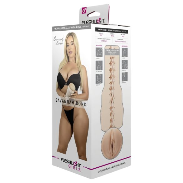 Fleshlight Savannah Bond - naturtro vagina