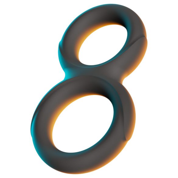 Erecto - dobbel penisring (svart)