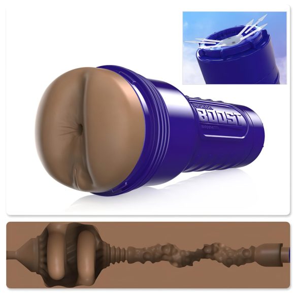 Fleshlight Boost Blast - Realistisk brun rumpe masturbator