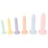 Seks på rad - dildo treningssett - 6 stk (fargerik)