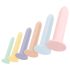 Seks på rad - dildo treningssett - 6 stk (fargerik)