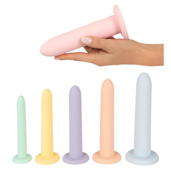 Seks på rad - dildo treningssett - 6 stk (fargerik)
