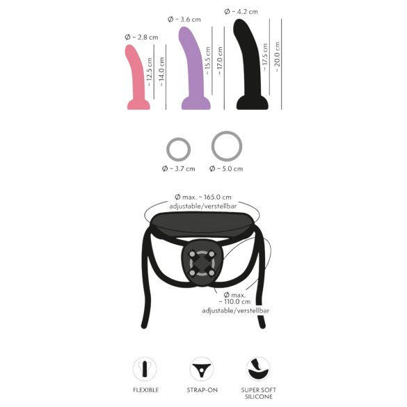 You2Toys - festesett med dildoer (svart)