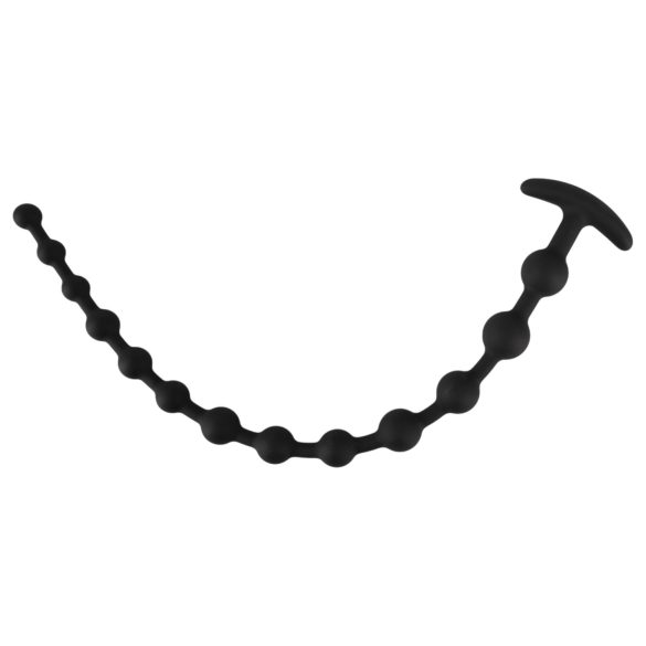 Black Velvet - perle analdildo (svart)