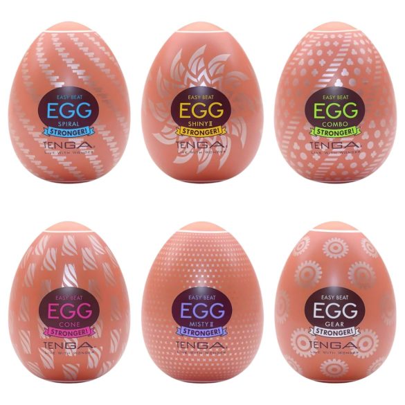 TENGA - Sterkere eggmasturbatorsett - 6 stk