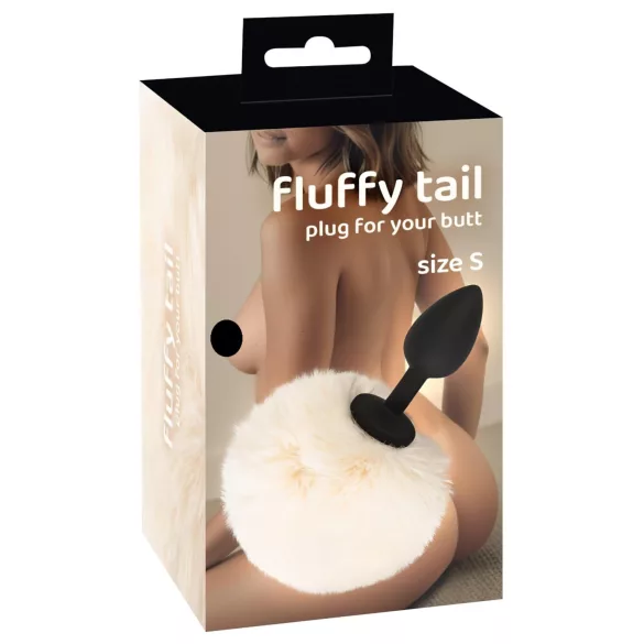 You2Toys - analplugg med kaninhale (hvit)