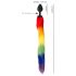 You2Toys - Silikon analt plug og hale (regnbue)