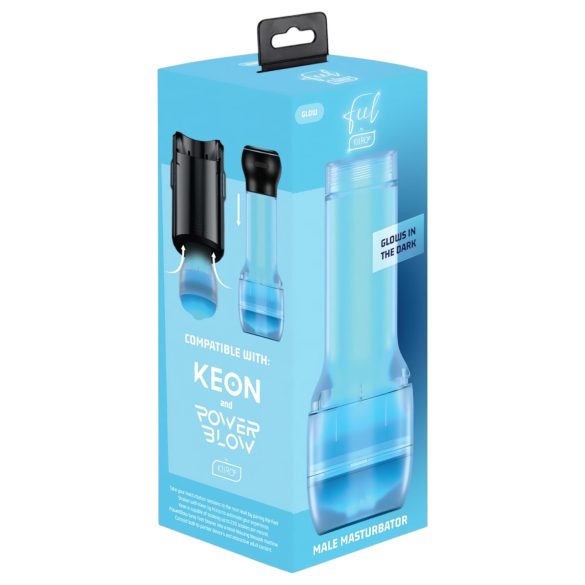 Kiiroo Feel Glow - lysende sexleketøy - PowerBlow kompatibel (hvit)