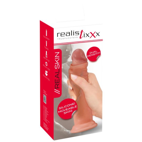 Realistixxx - naturtro, dobbel-lags dildo (naturlig)