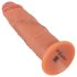 Realistixxx – naturtro, dobbel-lags dildo (naturfarge)