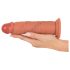 Realistixxx – naturtro, dobbel-lags dildo (naturfarge)