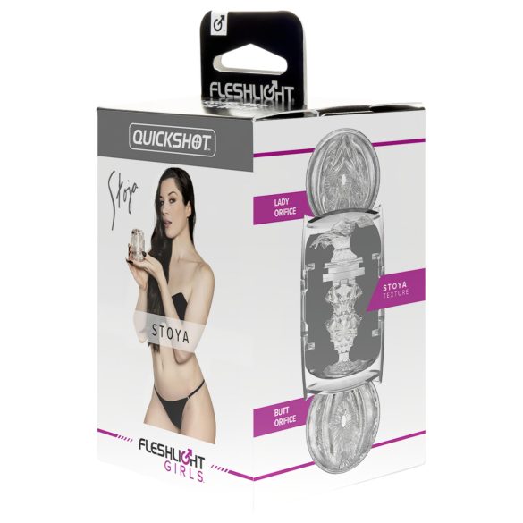 Fleshlight Quickshot Stoya - reise-masturbator (gjennomsiktig)