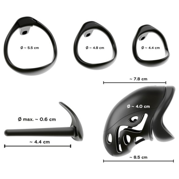 You2Toys - penisbure med penisplugg (svart)