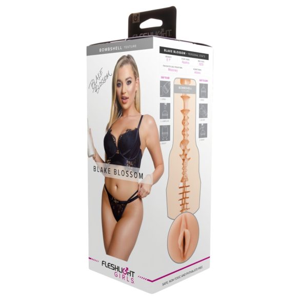 Fleshlight Blake Blossom Bombshell - naturtro vagina (hudfarge)