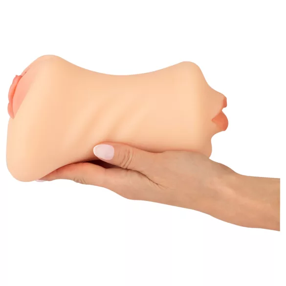 Nature Skin - vagina- og munnmasturbator (naturlig)