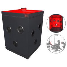 Secretdome - BDSM sexkabin med åpninger (svart) Secretdome - BDSM sexkabin med åpninger (svart)