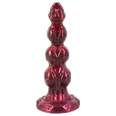   Beasty Cocks - Varulv-Willie dildo med sugekopp - burgunder (21 cm)